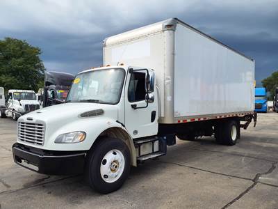 Freightliner M2 106 24 ft Box Truck - 240HP, 9 Speed Automatic, Roll up Door, Liftgate