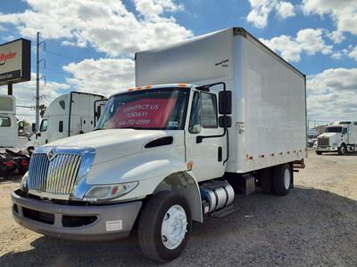 International 4300LP 16 ft Box Truck - 6 Speed Automatic, Swing Door
