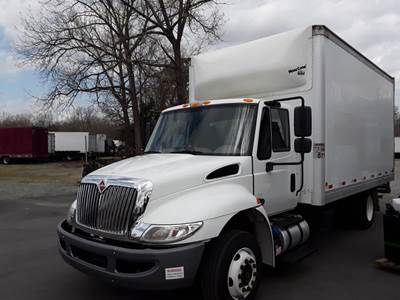 International 4300LP 16 ft Box Truck - 240HP, 6 Speed Automatic, Swing Door