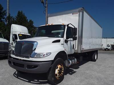 International MV607 24 ft Box Truck - 240HP, 6 Speed Automatic, Roll up Door