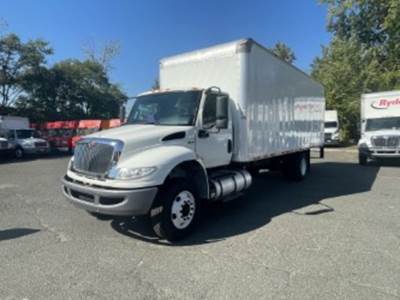International MV607 24 ft Box Truck - 280HP, 6 Speed Automatic, Roll up Door