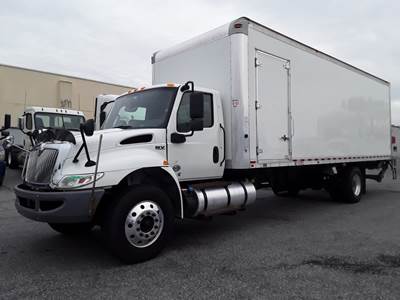 International MV607 26 ft Box Truck - 240HP, 6 Speed Automatic, Swing Door, Liftgate