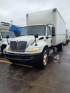 International MV607 24 ft Box Truck - 270HP, 6 Speed Automatic, Roll up Door