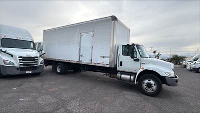 International MV607 26 ft Box Truck - 240HP, 6 Speed Automatic, Roll up Door, Liftgate