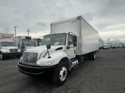 International MV607 26 ft Box Truck - 240HP, 6 Speed Automatic, Roll up Door, Liftgate