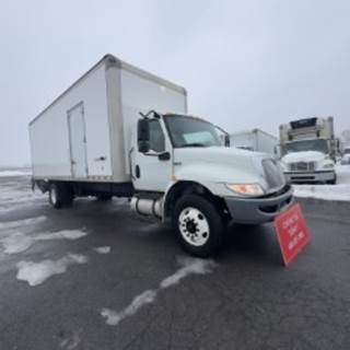 International MV607 26 ft Box Truck - 280HP, 6 Speed Automatic, Roll up Door, Liftgate