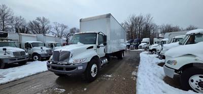 International MV607 26 ft Box Truck - 280HP, 6 Speed Automatic, Roll up Door, Liftgate