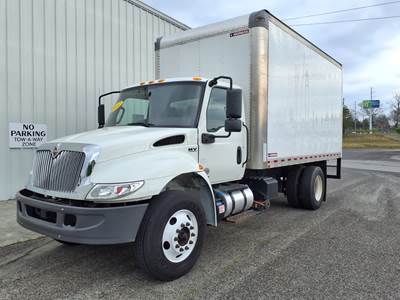 International MV607 16 ft Box Truck - 260HP, 6 Speed Automatic, Roll up Door