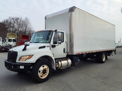 International MV607 26 ft Box Truck - 240HP, 6 Speed Automatic, Roll up Door, Liftgate