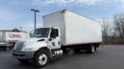 International MV607 26 ft Box Truck - 240HP, 6 Speed Automatic, Roll up Door, Liftgate
