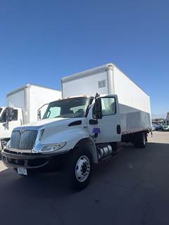 International MV607 26 ft Box Truck - 240HP, 6 Speed Automatic, Roll up Door, Liftgate