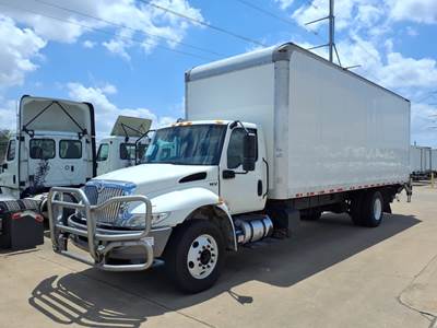 International MV607 26 ft Box Truck - 240HP, 6 Speed Automatic, Roll up Door, Liftgate