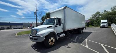 International MV607 26 ft Box Truck - 240HP, 6 Speed Automatic, Roll up Door, Liftgate