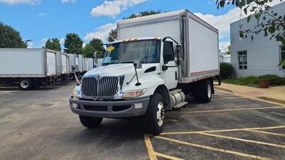 International MV607 18 ft Box Truck - 260HP, 6 Speed Automatic, Roll up Door