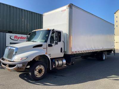 International MV607 28 ft Box Truck - 240HP, 6 Speed Automatic, Swing Door, Liftgate
