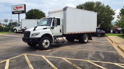 International MV607 16 ft Box Truck - 240HP, 6 Speed Automatic, Roll up Door, Liftgate