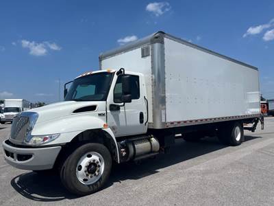 International MV607 26 ft Box Truck - 240HP, 6 Speed Automatic, Roll up Door, Liftgate