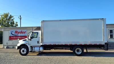 International MV607 20 ft Box Truck - 260HP, 6 Speed Automatic, Roll up Door