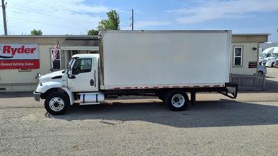 International MV607 18 ft Box Truck - 260HP, 6 Speed Automatic, Roll up Door