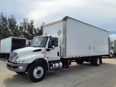 International MV607 26 ft Box Truck - 280HP, 6 Speed Automatic, Roll up Door, Liftgate