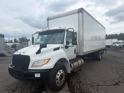 International MV607 26 ft Box Truck - 240HP, 6 Speed Automatic, Roll up Door, Liftgate