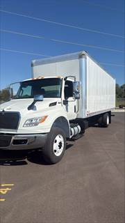 International MV607 26 ft Box Truck - 260HP, 6 Speed Automatic, Roll up Door