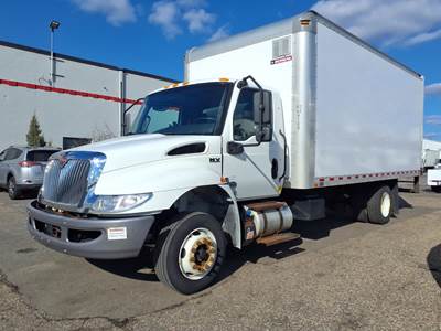 International MV607LP 18 ft Box Truck - 240HP, 6 Speed Automatic, Roll up Door