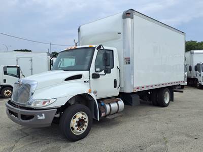 International MV607LP 16 ft Box Truck - 240HP, 6 Speed Automatic, Roll up Door
