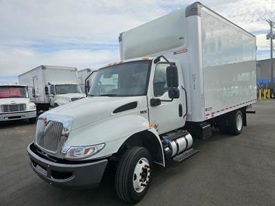 International MV607LP 16 ft Box Truck - 240HP, 6 Speed Automatic, Swing Door