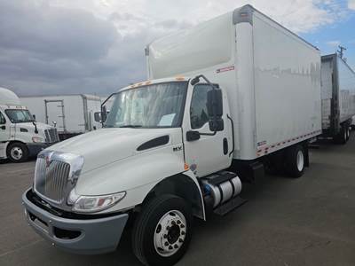 International MV607LP 16 ft Box Truck - 240HP, 6 Speed Automatic, Swing Door