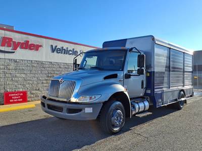 International MV607LP 12 ft Box Truck - 200HP, 6 Speed Automatic