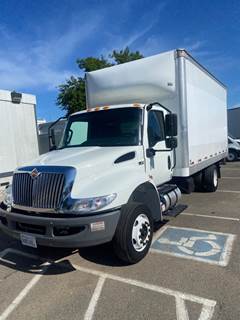 International MV607LP 16 ft Box Truck - 240HP, 6 Speed Automatic, Swing Door