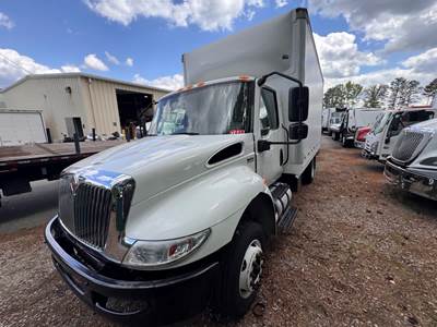 International MV607LP 16 ft Box Truck - 240HP, 6 Speed Automatic, Swing Door