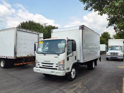 Isuzu NPR 16 ft Box Truck - 297HP, 6 Speed Automatic, Roll up Door, Liftgate