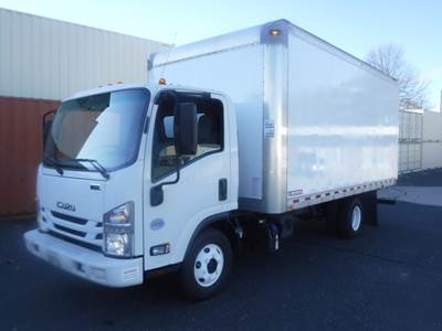 Isuzu NPR 16 ft Box Truck - 215HP, 6 Speed Automatic, Roll up Door