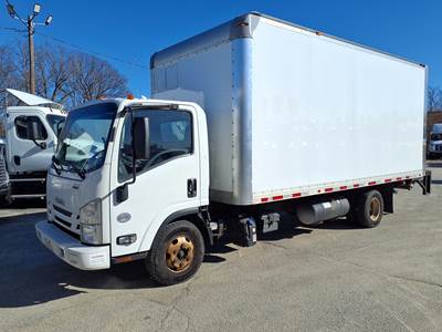 Isuzu NPR 18 ft Box Truck - 215HP, 6 Speed Automatic, Roll up Door, Liftgate