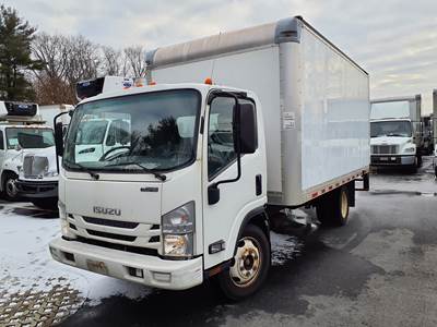 Isuzu NPR 16 ft Box Truck - 297HP, 6 Speed Automatic, Roll up Door