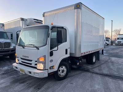 Isuzu NPR 14 ft Box Truck - 215HP, 6 Speed Automatic, Roll up Door