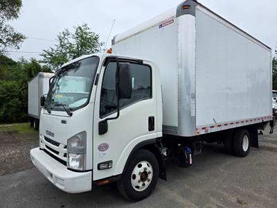 Isuzu NPR 16 ft Box Truck - 215HP, 6 Speed Automatic, Roll up Door, Liftgate