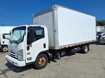 Isuzu NPR 18 ft Box Truck - 215HP, 6 Speed Automatic, Roll up Door, Liftgate