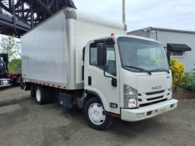 Isuzu NPR 16 ft Box Truck - 215HP, 6 Speed Automatic, Roll up Door, Liftgate