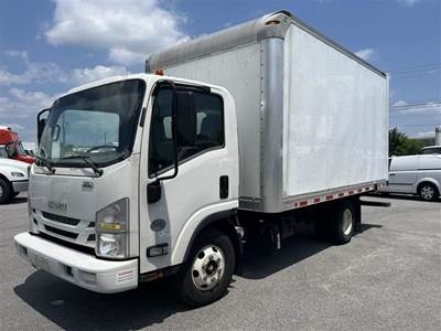 Isuzu NPR 14 ft Box Truck - 215HP, 6 Speed Automatic, Roll up Door