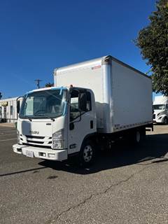 Isuzu NPR 16 ft Box Truck - 215HP, 6 Speed Automatic, Roll up Door, Liftgate