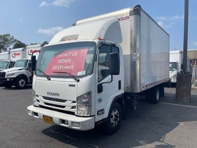 Isuzu NPR 16 ft Box Truck - 215HP, 6 Speed Automatic, Roll up Door, Liftgate