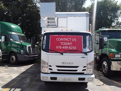 Isuzu NPR 16 ft Box Truck - 215HP, 6 Speed Automatic, Roll up Door, Liftgate