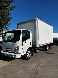 Isuzu NPR 16 ft Box Truck - 215HP, 6 Speed Automatic, Roll up Door