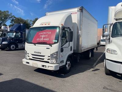 Isuzu NPR 16 ft Box Truck - 215HP, 6 Speed Automatic, Roll up Door, Liftgate