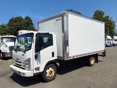 Isuzu NPR 16 ft Box Truck - 297HP, 6 Speed Automatic, Roll up Door