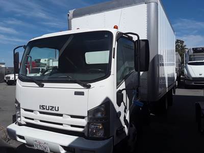 Isuzu NPR 16 ft Box Truck - 215HP, 6 Speed Automatic, Roll up Door, Liftgate