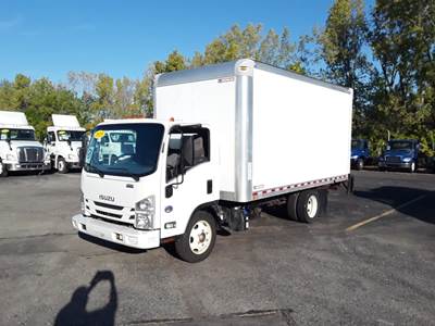 Isuzu NPR 16 ft Box Truck - 215HP, 6 Speed Automatic, Roll up Door, Liftgate